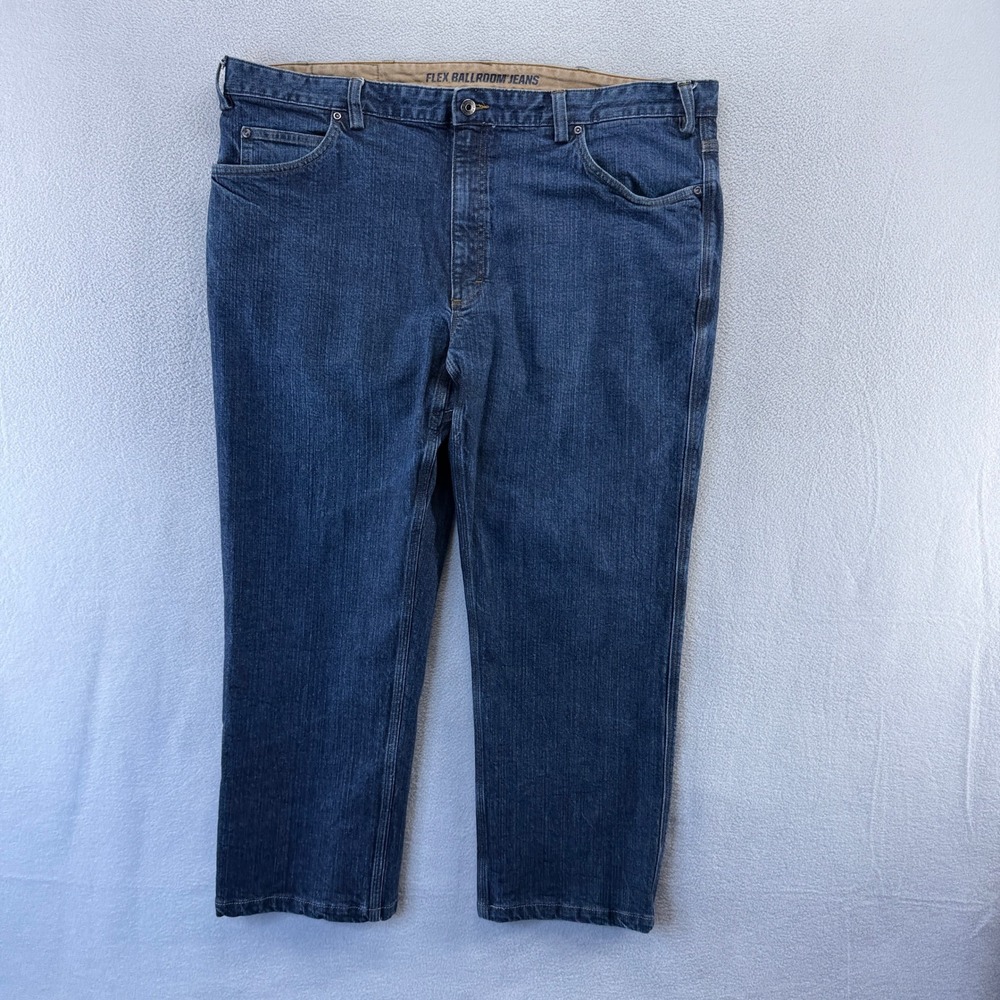 Duluth Trading Co Jeans Mens 44x30 fits 44x28 Blue Flex Ballroom Relaxed Denim